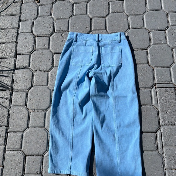 Talbot Wide Leg Crop jeans Lakeside Blue Size 0P - Picture 5 of 15